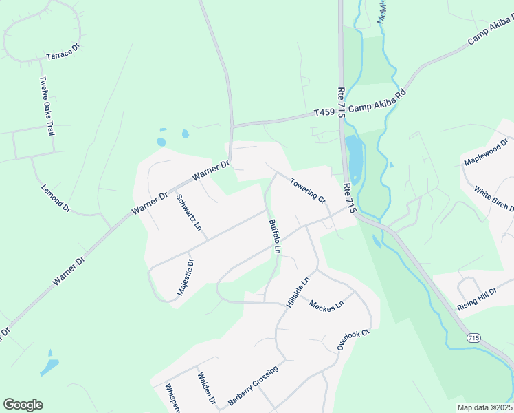 map of restaurants, bars, coffee shops, grocery stores, and more near 175 Buffalo Lane in Saylorsburg