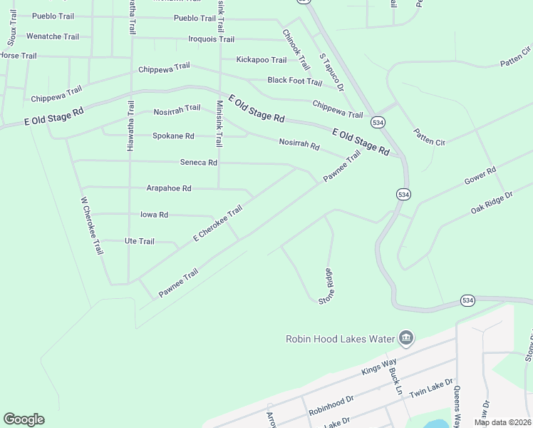 map of restaurants, bars, coffee shops, grocery stores, and more near 110 East Cherokee Trail in Albrightsville