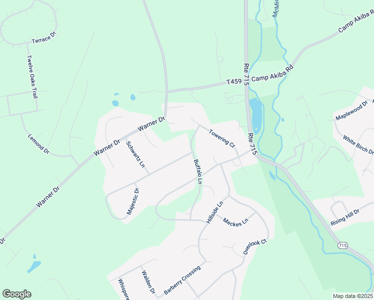 map of restaurants, bars, coffee shops, grocery stores, and more near 175 Buffalo Lane in Saylorsburg