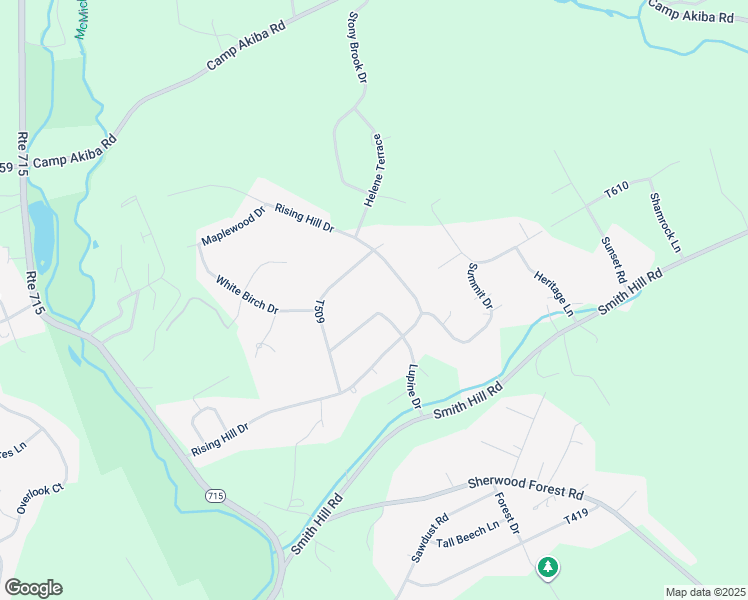 map of restaurants, bars, coffee shops, grocery stores, and more near 127 Lupine Drive in Saylorsburg
