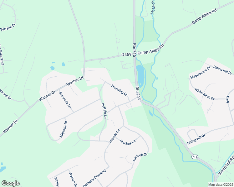 map of restaurants, bars, coffee shops, grocery stores, and more near 125 Towering Court in Saylorsburg