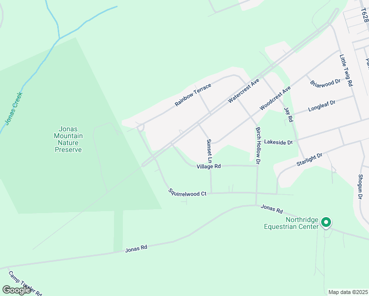 map of restaurants, bars, coffee shops, grocery stores, and more near 2117 Village Road in Effort