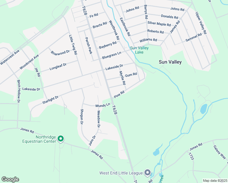 map of restaurants, bars, coffee shops, grocery stores, and more near 758 Toll Road in Effort