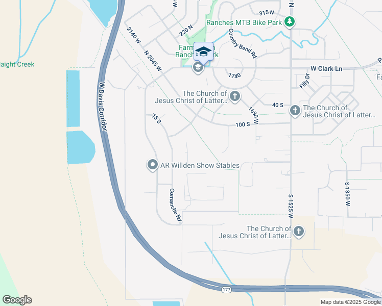 map of restaurants, bars, coffee shops, grocery stores, and more near 1952 Comanche Road in Farmington