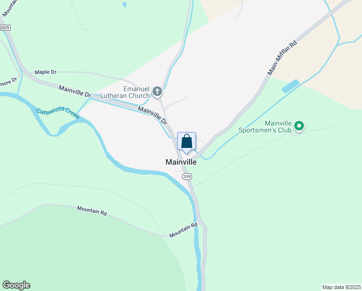 map of restaurants, bars, coffee shops, grocery stores, and more near 771 Mainville Dr in Bloomsburg