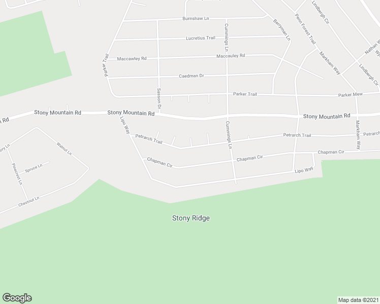 map of restaurants, bars, coffee shops, grocery stores, and more near 56 Petrarch Trail in Albrightsville