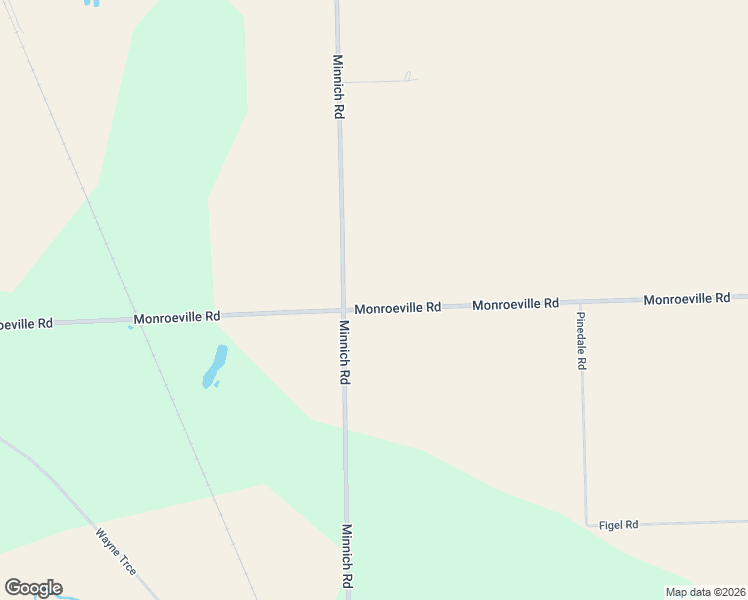 map of restaurants, bars, coffee shops, grocery stores, and more near 10800-11520 Monroeville Road in Hoagland