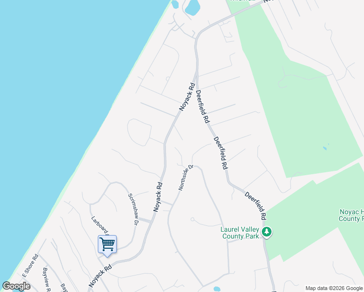 map of restaurants, bars, coffee shops, grocery stores, and more near 131 Northside Drive in Sag Harbor