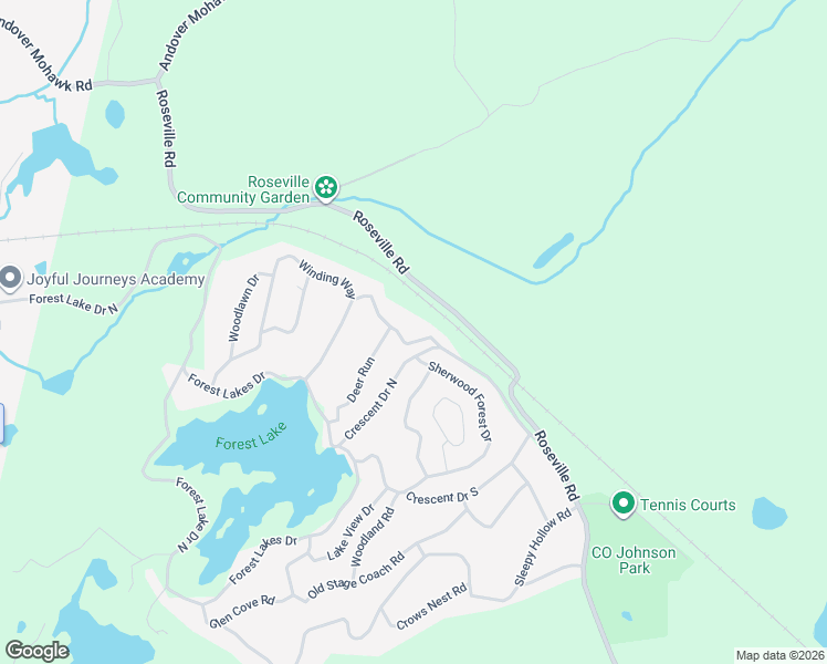 map of restaurants, bars, coffee shops, grocery stores, and more near 53 Winding Way in Byram Township