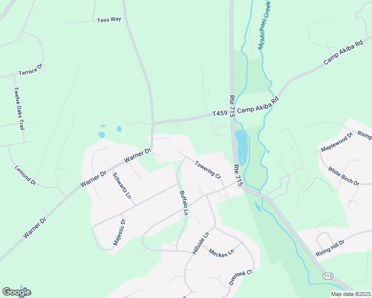 map of restaurants, bars, coffee shops, grocery stores, and more near 150 Towering Court in Saylorsburg