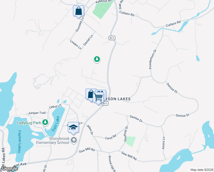 map of restaurants, bars, coffee shops, grocery stores, and more near 1 Shirley Terrace in Kinnelon