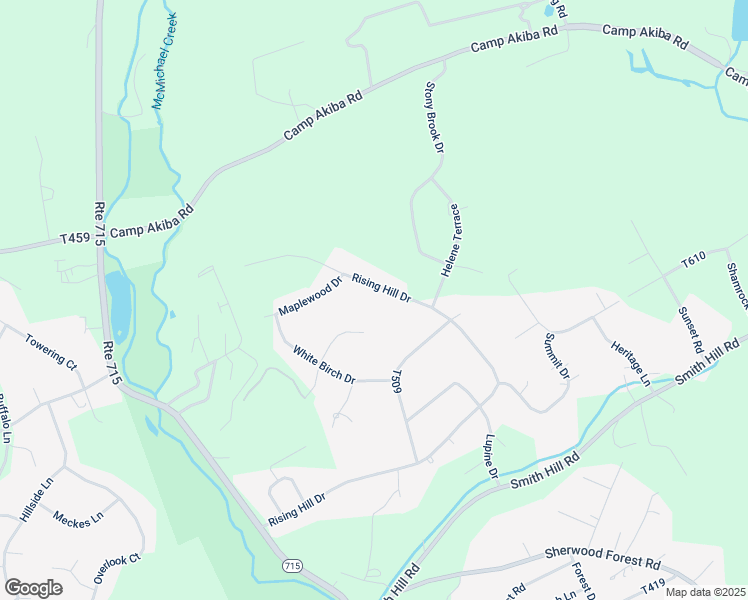 map of restaurants, bars, coffee shops, grocery stores, and more near 2719 Rising Hill Drive in Stroudsburg