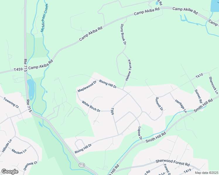 map of restaurants, bars, coffee shops, grocery stores, and more near 2719 Rising Hill Drive in Stroudsburg