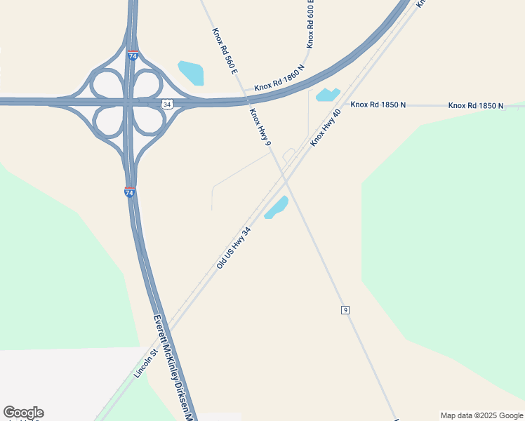 map of restaurants, bars, coffee shops, grocery stores, and more near Old US Highway 34 in Galesburg