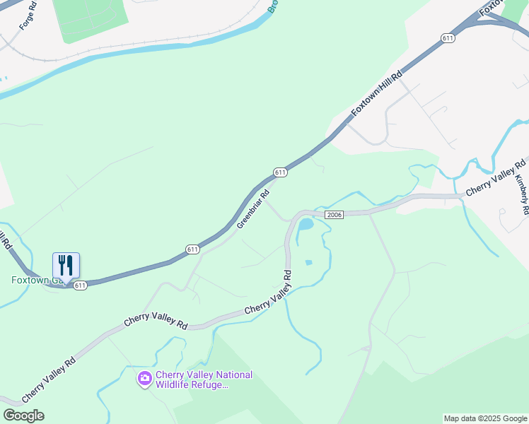 map of restaurants, bars, coffee shops, grocery stores, and more near 121 Stone House Road in Stroudsburg