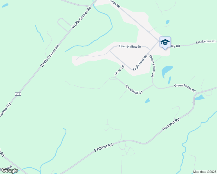 map of restaurants, bars, coffee shops, grocery stores, and more near 15 Woodfield Road in Green Township