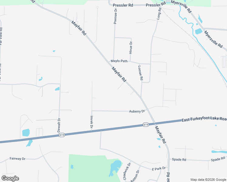 map of restaurants, bars, coffee shops, grocery stores, and more near 3216 Mayfair Road in Akron