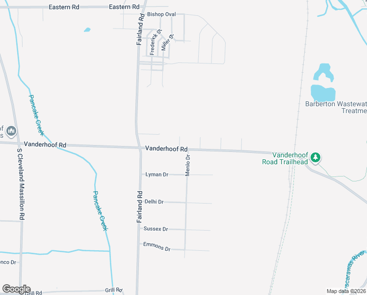 map of restaurants, bars, coffee shops, grocery stores, and more near 5459 Ethics Court in Barberton