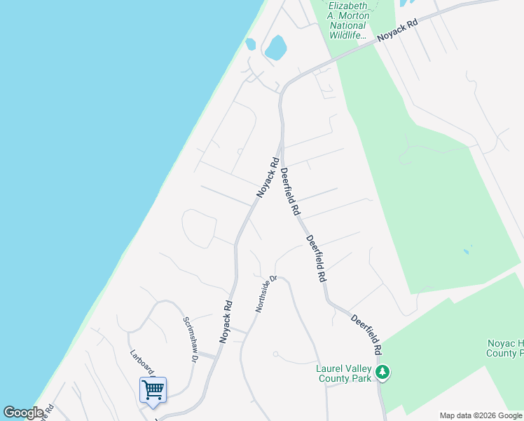 map of restaurants, bars, coffee shops, grocery stores, and more near 2261 Noyack Road in Sag Harbor