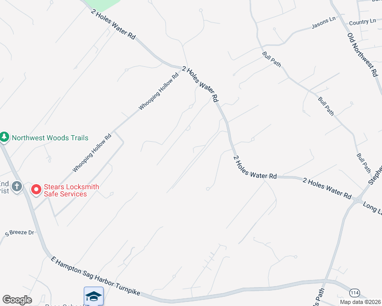 map of restaurants, bars, coffee shops, grocery stores, and more near 198 2 Holes Water Road in East Hampton