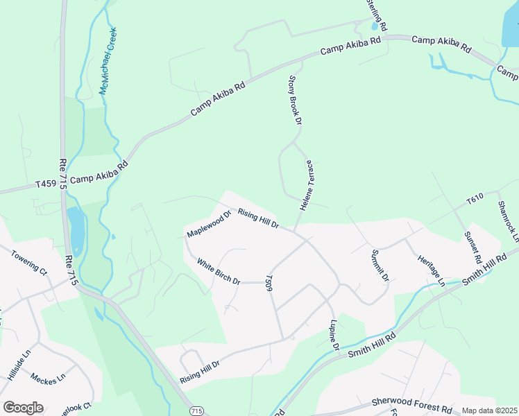map of restaurants, bars, coffee shops, grocery stores, and more near 2718 Rising Hill Drive in Stroudsburg
