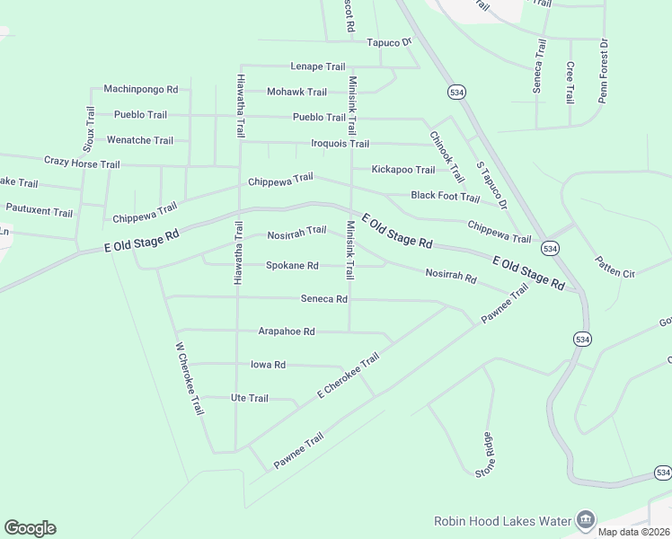 map of restaurants, bars, coffee shops, grocery stores, and more near 73 Spokane Road in Albrightsville