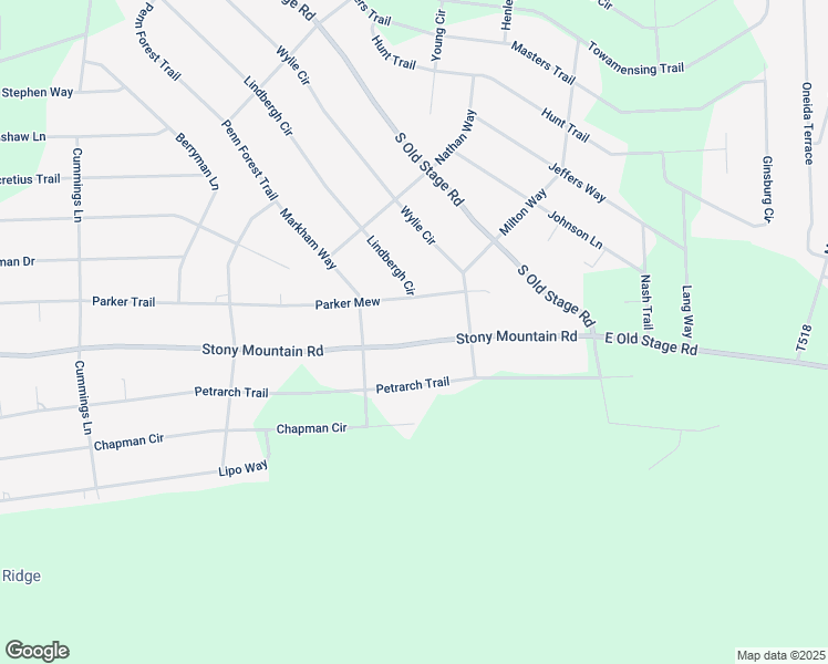 map of restaurants, bars, coffee shops, grocery stores, and more near 831 Stony Mountain Road in Albrightsville