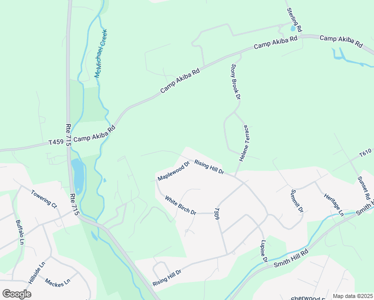map of restaurants, bars, coffee shops, grocery stores, and more near 2740 Rising Hill Drive in Stroudsburg