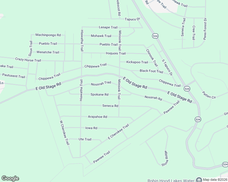 map of restaurants, bars, coffee shops, grocery stores, and more near 73 Spokane Road in Albrightsville
