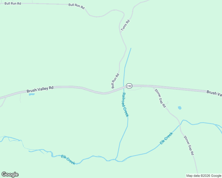 map of restaurants, bars, coffee shops, grocery stores, and more near Brush Valley Road in Rebersburg