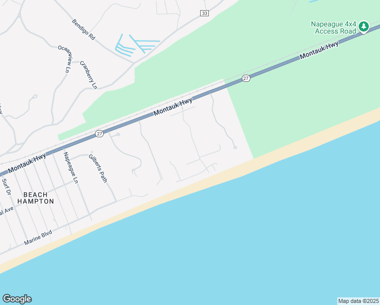 map of restaurants, bars, coffee shops, grocery stores, and more near 12 Whalers Lane in Amagansett