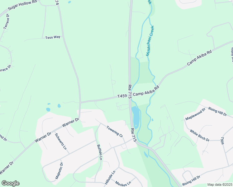 map of restaurants, bars, coffee shops, grocery stores, and more near 104 Pocono View Drive in Stroudsburg