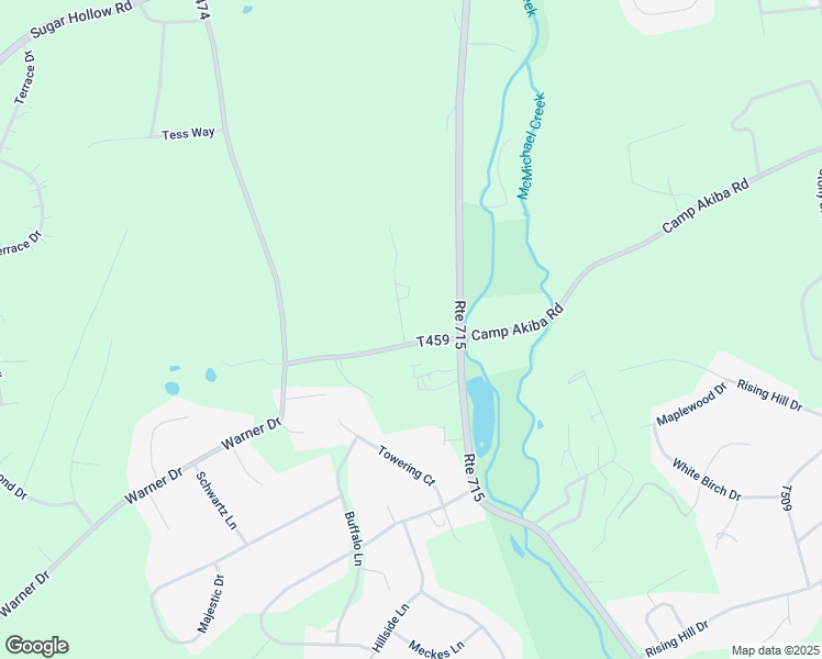 map of restaurants, bars, coffee shops, grocery stores, and more near 104 Pocono View Drive in Stroudsburg