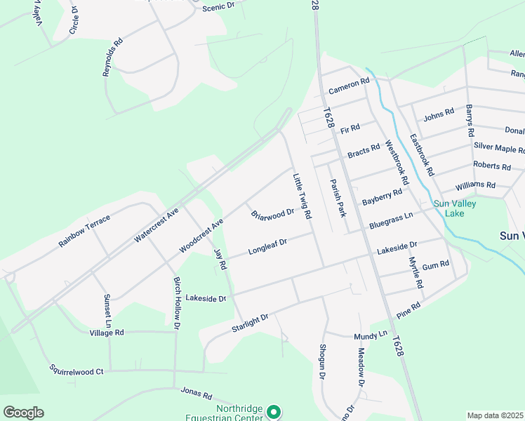 map of restaurants, bars, coffee shops, grocery stores, and more near 221 Briarwood Drive in Effort