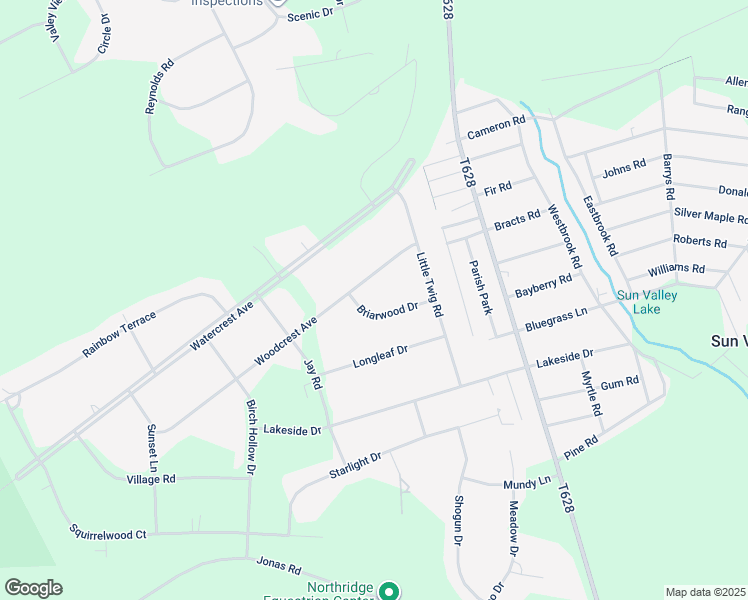map of restaurants, bars, coffee shops, grocery stores, and more near 221 Briarwood Drive in Effort