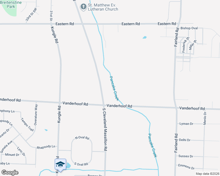 map of restaurants, bars, coffee shops, grocery stores, and more near 5813 South Cleveland Massillon Road in New Franklin