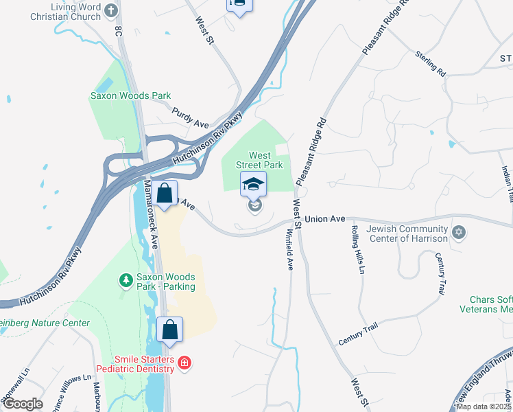 map of restaurants, bars, coffee shops, grocery stores, and more near 255 Union Avenue in Harrison