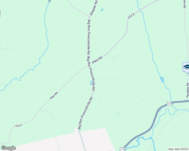map of restaurants, bars, coffee shops, grocery stores, and more near 775 Big Run Prescottville Road in Punxsutawney