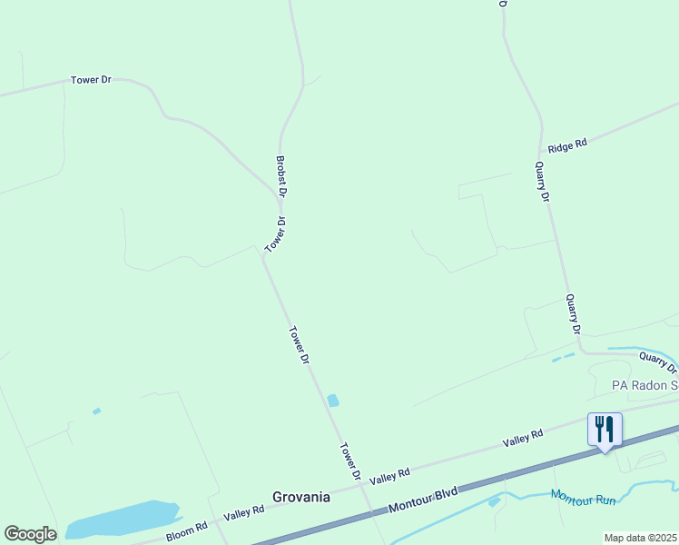 map of restaurants, bars, coffee shops, grocery stores, and more near 140 Tower Drive in Danville