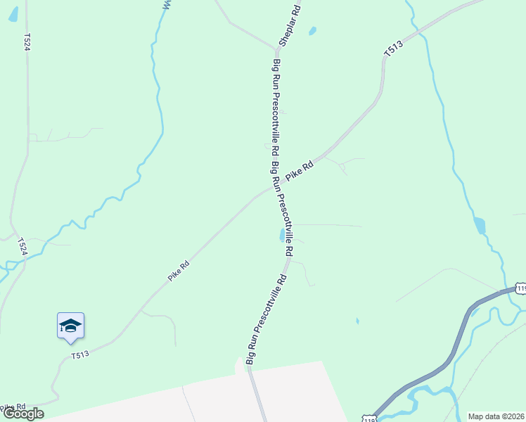 map of restaurants, bars, coffee shops, grocery stores, and more near 812 Big Run Prescottville Road in Punxsutawney