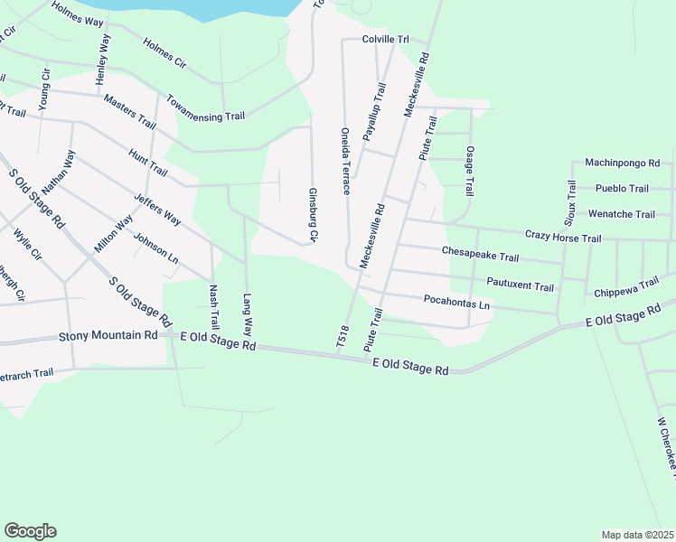 map of restaurants, bars, coffee shops, grocery stores, and more near 7 Oneida Terrace in Albrightsville