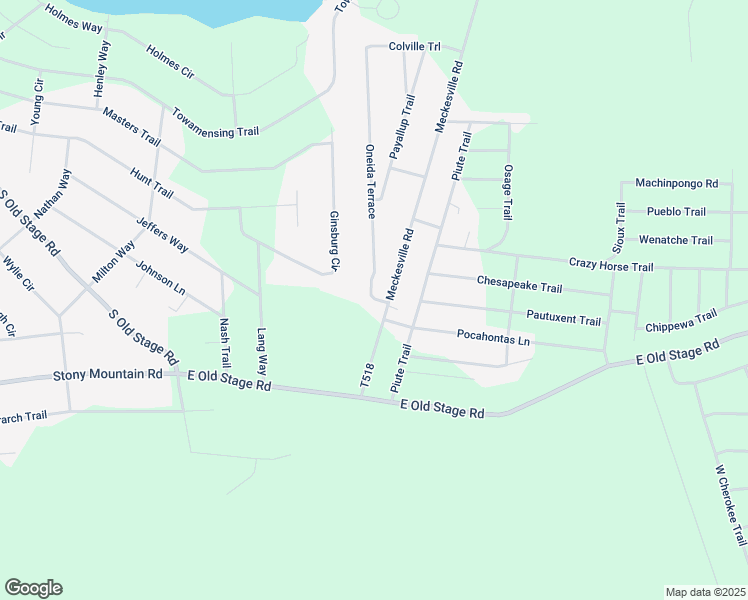map of restaurants, bars, coffee shops, grocery stores, and more near 7 Oneida Terrace in Albrightsville