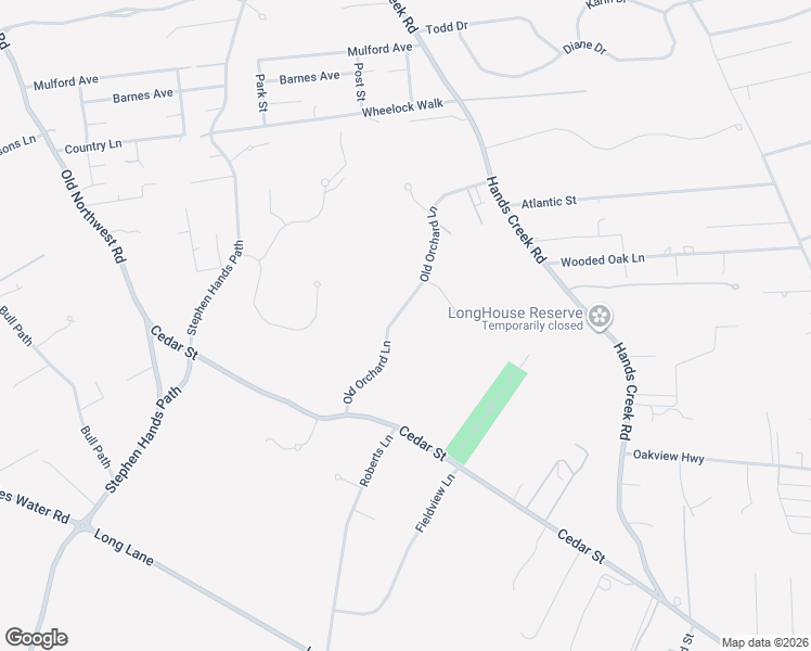 map of restaurants, bars, coffee shops, grocery stores, and more near 15 Old Orchard Lane in East Hampton