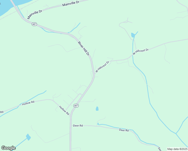 map of restaurants, bars, coffee shops, grocery stores, and more near 2 West Hillcrest Drive in Bloomsburg