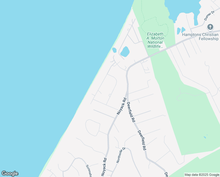 map of restaurants, bars, coffee shops, grocery stores, and more near 25 Shadyrest Drive in Sag Harbor