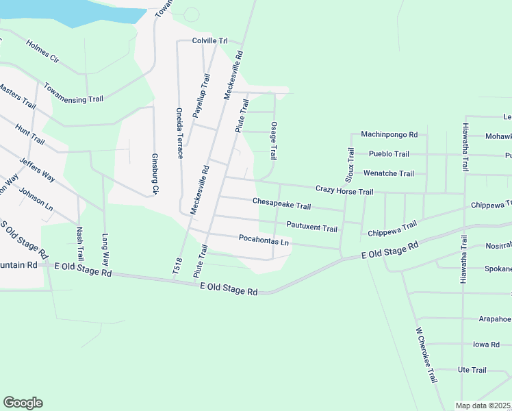 map of restaurants, bars, coffee shops, grocery stores, and more near 28 Chesapeake Trail in Albrightsville