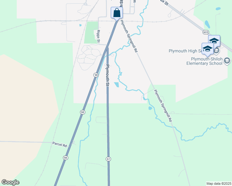 map of restaurants, bars, coffee shops, grocery stores, and more near 415 Plymouth Street in Plymouth
