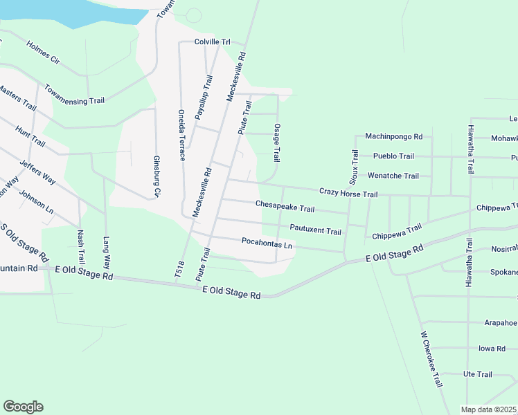 map of restaurants, bars, coffee shops, grocery stores, and more near 28 Chesapeake Trail in Albrightsville