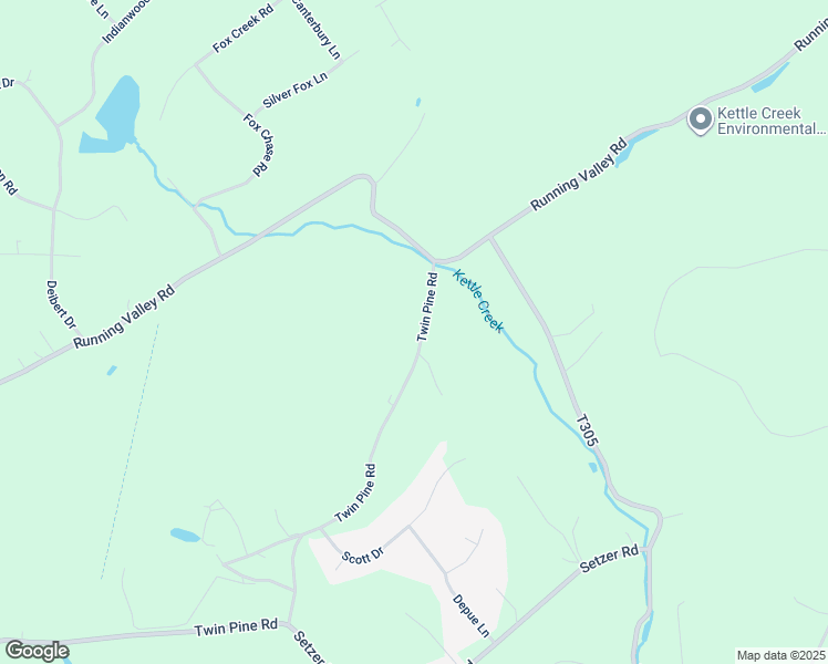 map of restaurants, bars, coffee shops, grocery stores, and more near 1821 Twin Pine Road in Stroudsburg