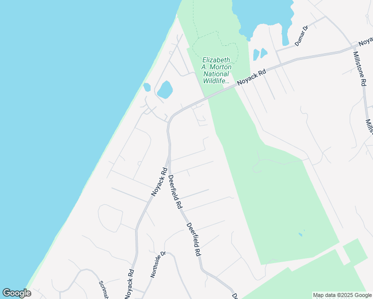 map of restaurants, bars, coffee shops, grocery stores, and more near 2891 Deerfield Road in Sag Harbor